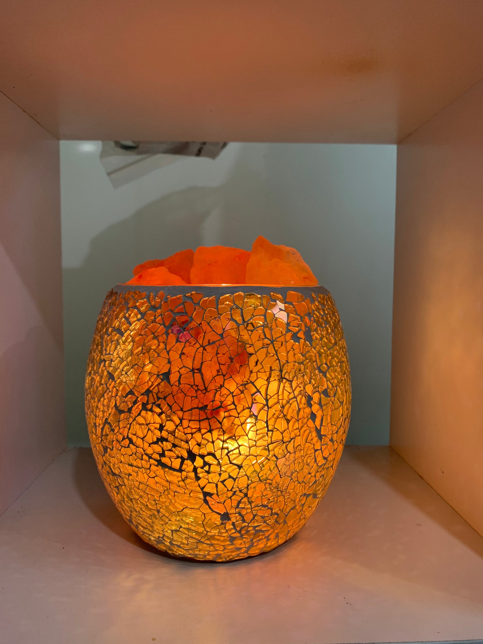 Electric Salt Lamp Bowl Green Pastel