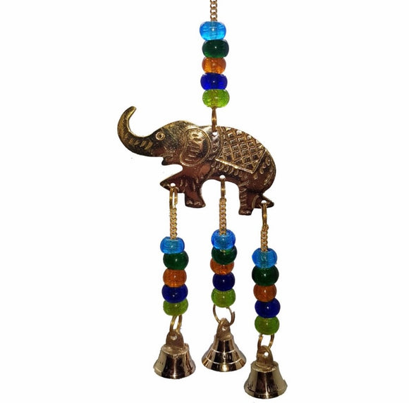 Brass Bell Elephant wind chimes.